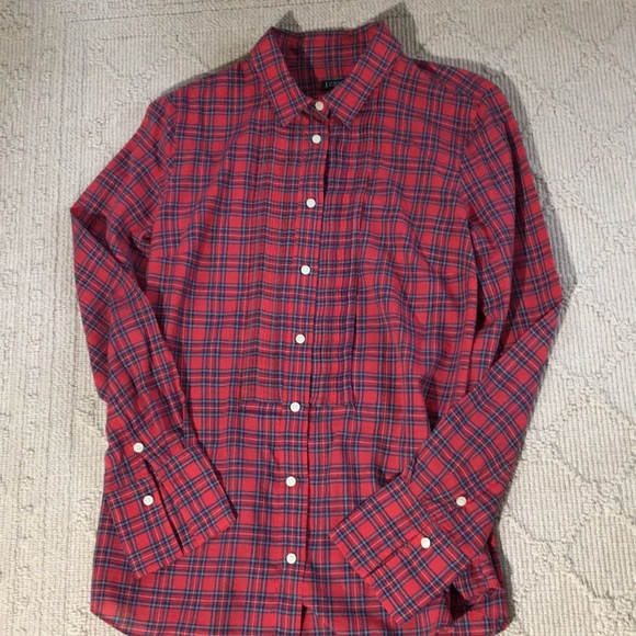J. Crew Factory Tops - J. Crew Factory tuxedo style shirt SIZE SMALL